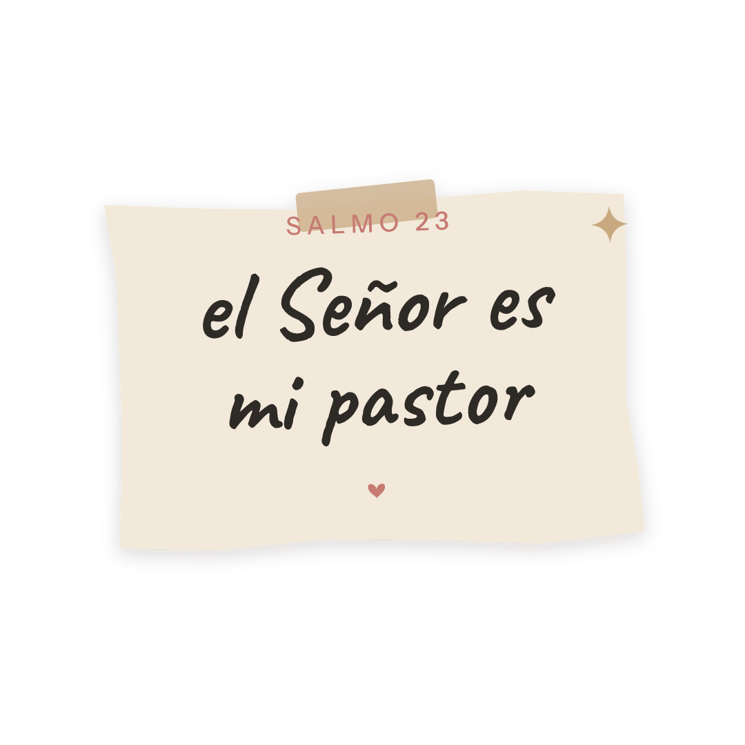 Sticker: Salmo 23 el Señor es mi pastor