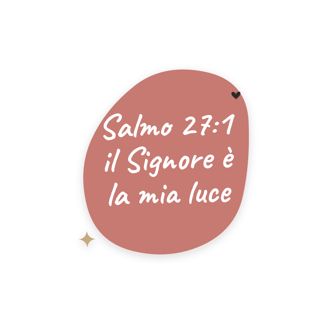 Sticker: Salmo 27:1 il Signore è la mia luce