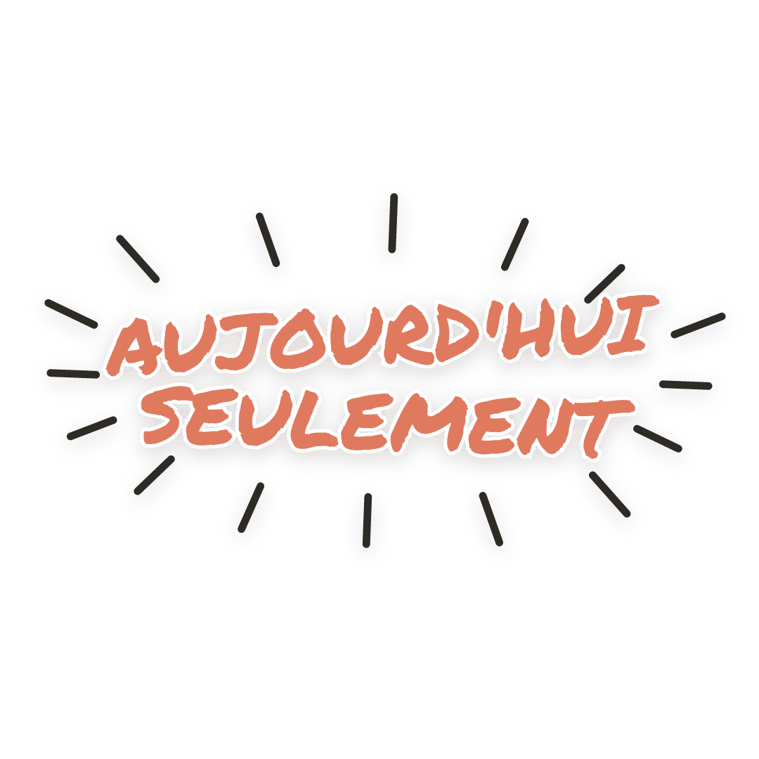 Sticker: aujourd'hui seulement