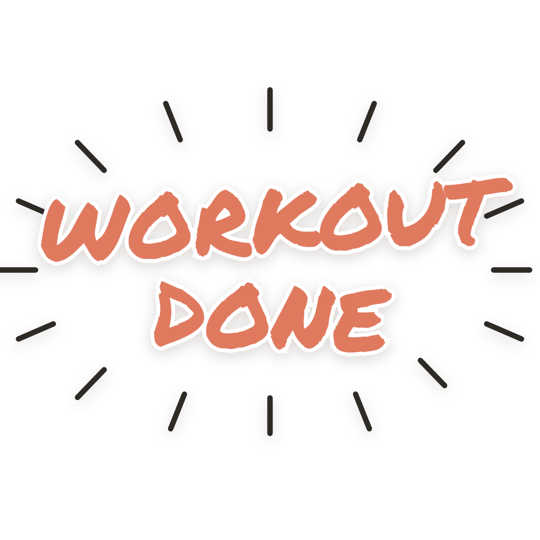 Sticker: workout done