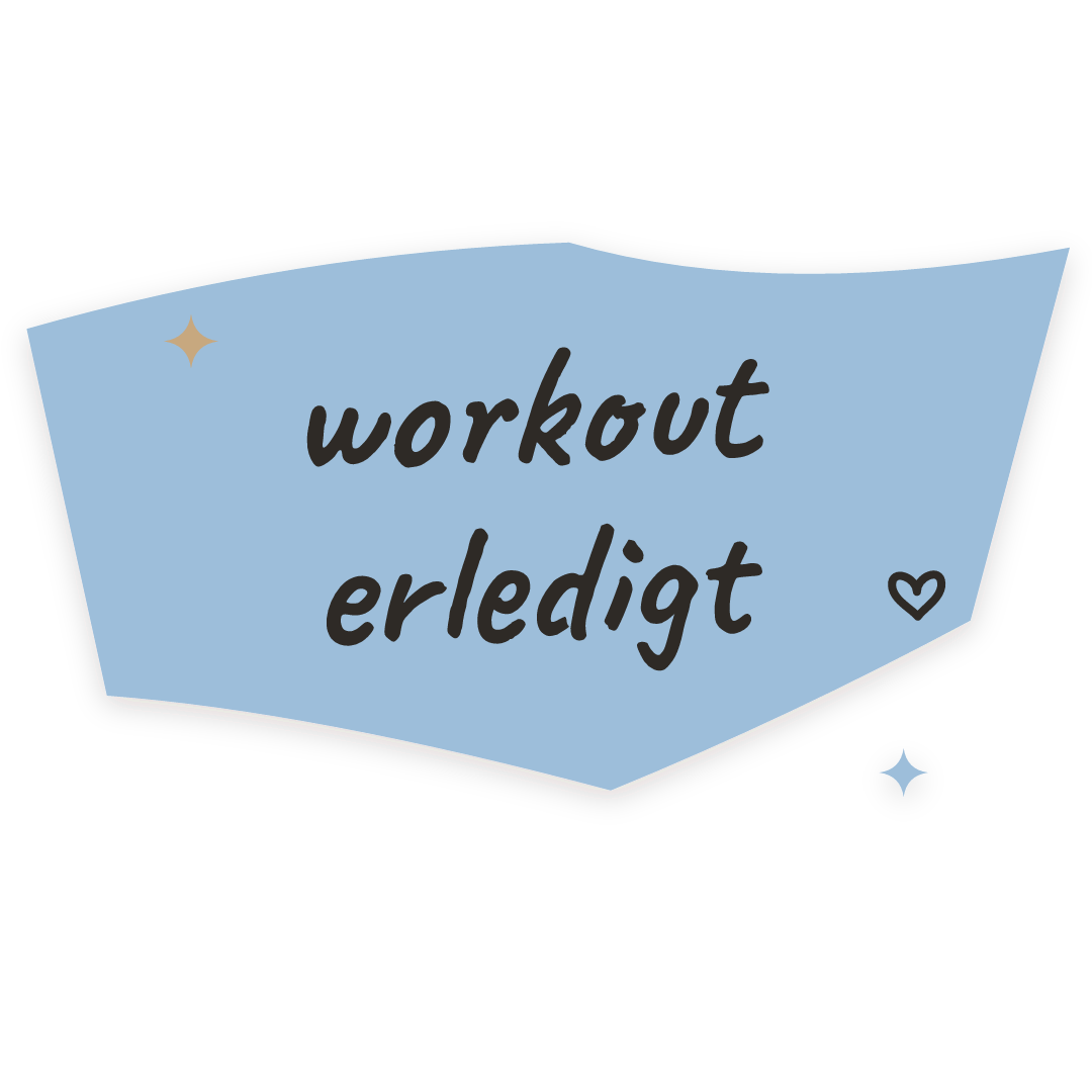 Sticker: workout erledigt