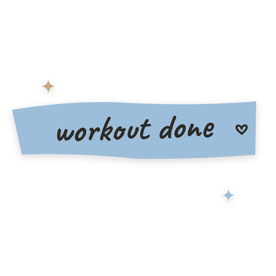 Sticker: workout done