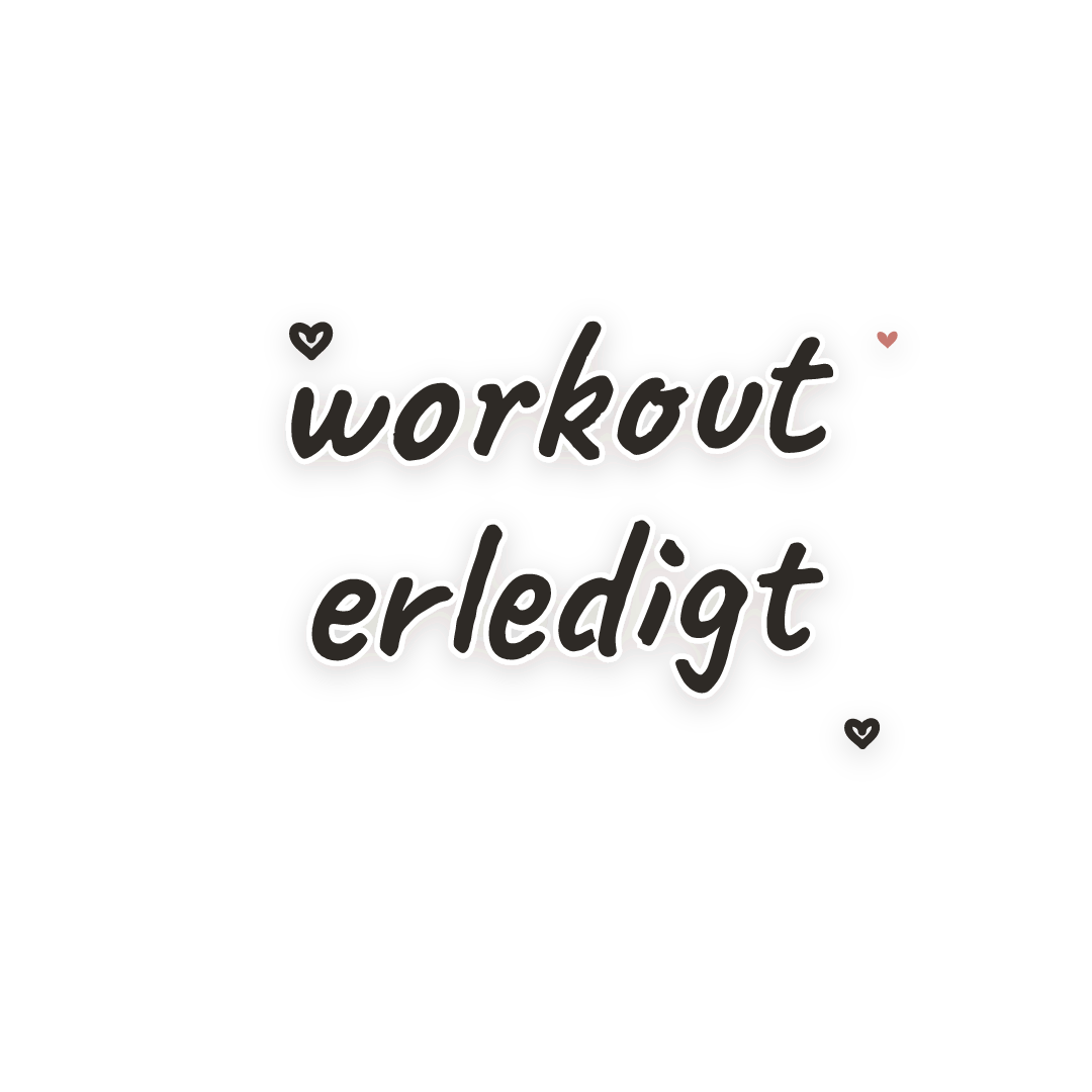 Sticker: workout erledigt