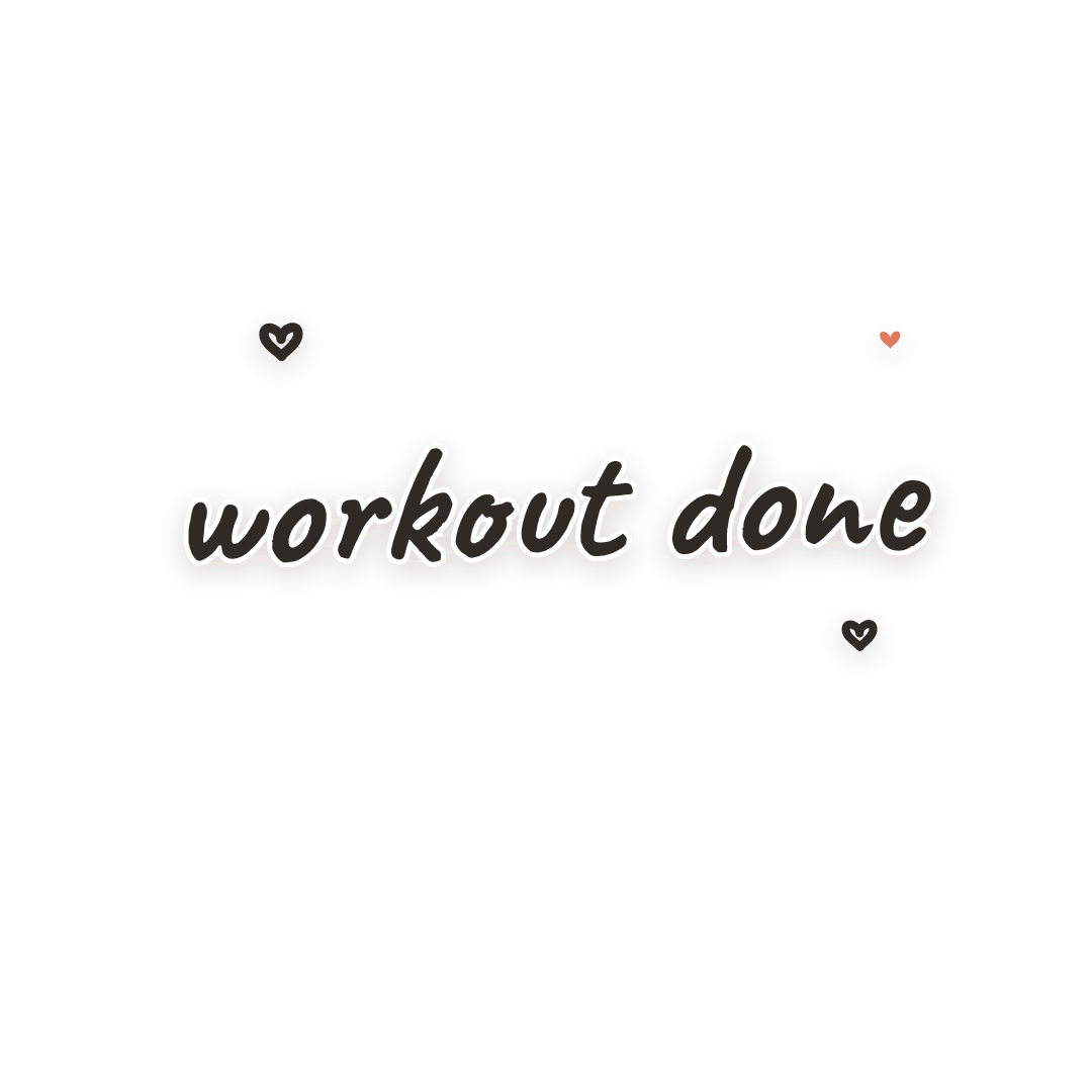 Sticker: workout done